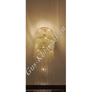 Люстра Италия Винтаж 3 яруса (Журавль) - фото в интерьере