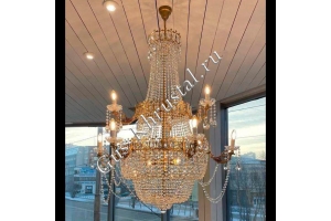 Люстра Свеча 2-х ярусная  - фото в интерьере 